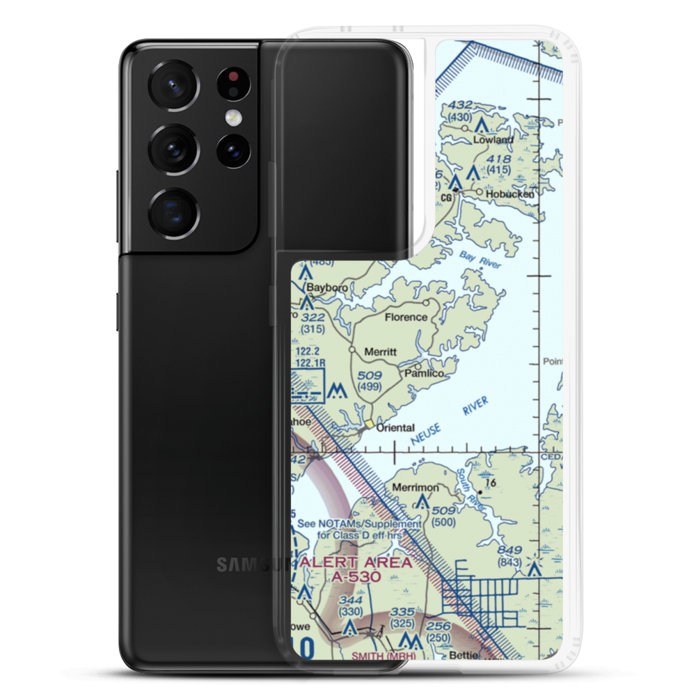 Benton Farm Airport (74NC) VFR Sectional Samsung Case Samsung Galaxy S21 Ultra model shown