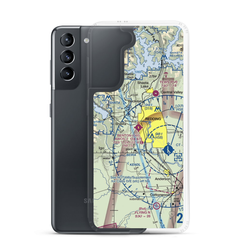 Benton Field (O85) VFR Sectional Samsung Case Samsung Galaxy S21 model shown