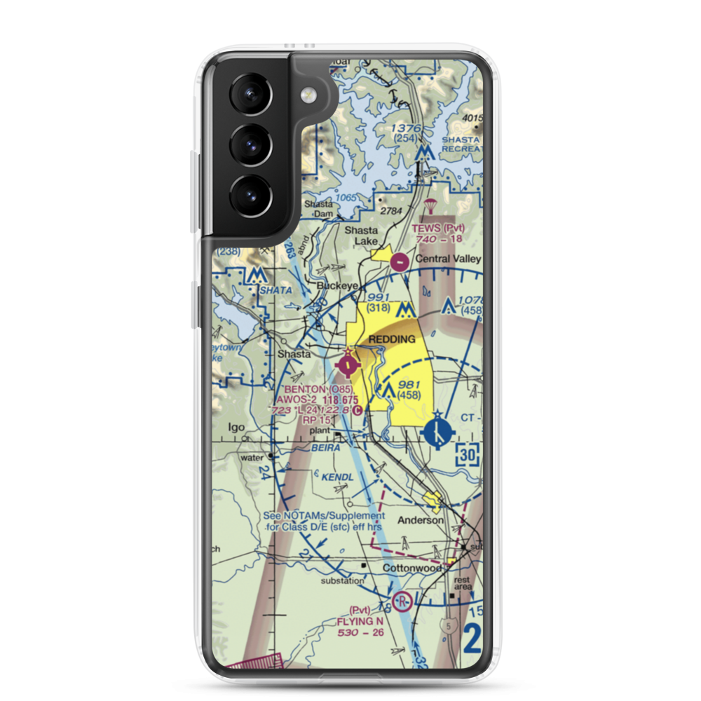 Benton Field (O85) VFR Sectional Samsung Case Samsung Galaxy S21 Plus model shown