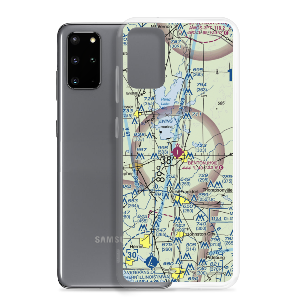 Benton Municipal Airport (H96) VFR Sectional Samsung Case Samsung Galaxy S20 Plus model shown
