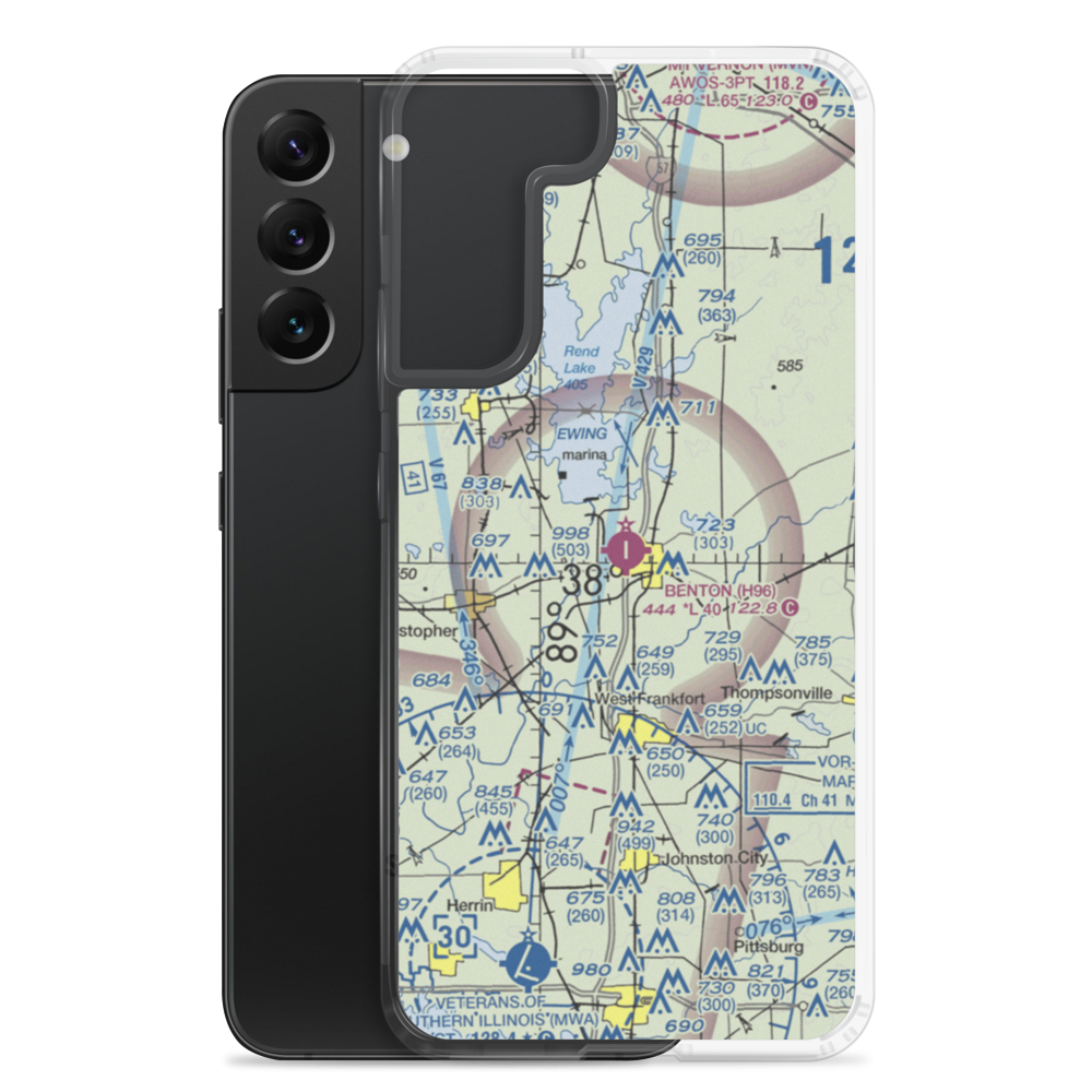 Benton Municipal Airport (H96) VFR Sectional Samsung Case Samsung Galaxy S22 Plus model shown