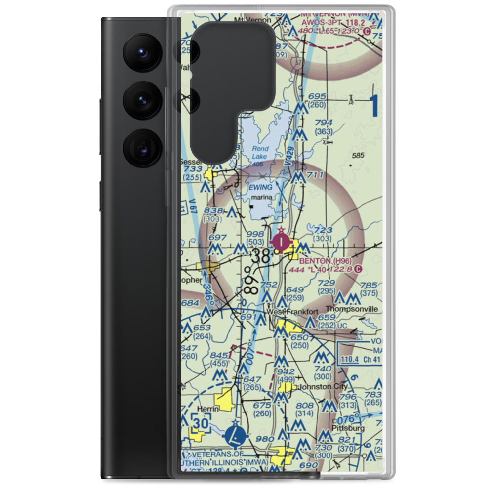 Benton Municipal Airport (H96) VFR Sectional Samsung Case Samsung Galaxy S22 Ultra model shown