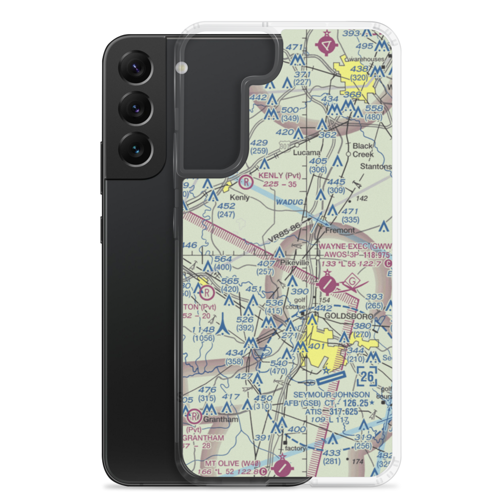 Benton's Airfield (NC36) VFR Sectional Samsung Case Samsung Galaxy S22 Plus model shown
