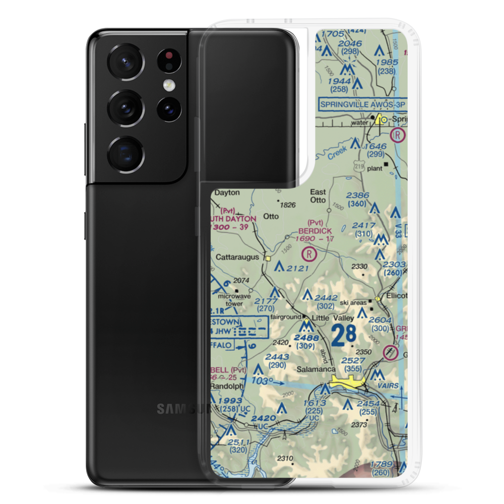 Berdick Field (0NK0) VFR Sectional Samsung Case Samsung Galaxy S21 Ultra model shown
