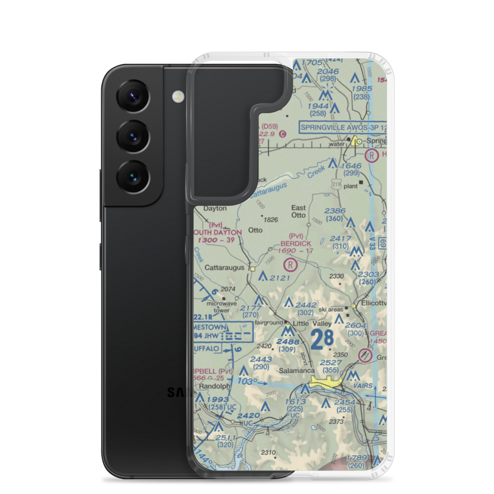 Berdick Field (0NK0) VFR Sectional Samsung Case Samsung Galaxy S22 model shown