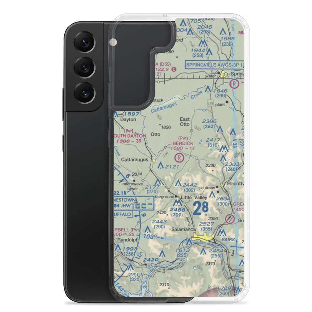 Berdick Field (0NK0) VFR Sectional Samsung Case Samsung Galaxy S22 Plus model shown