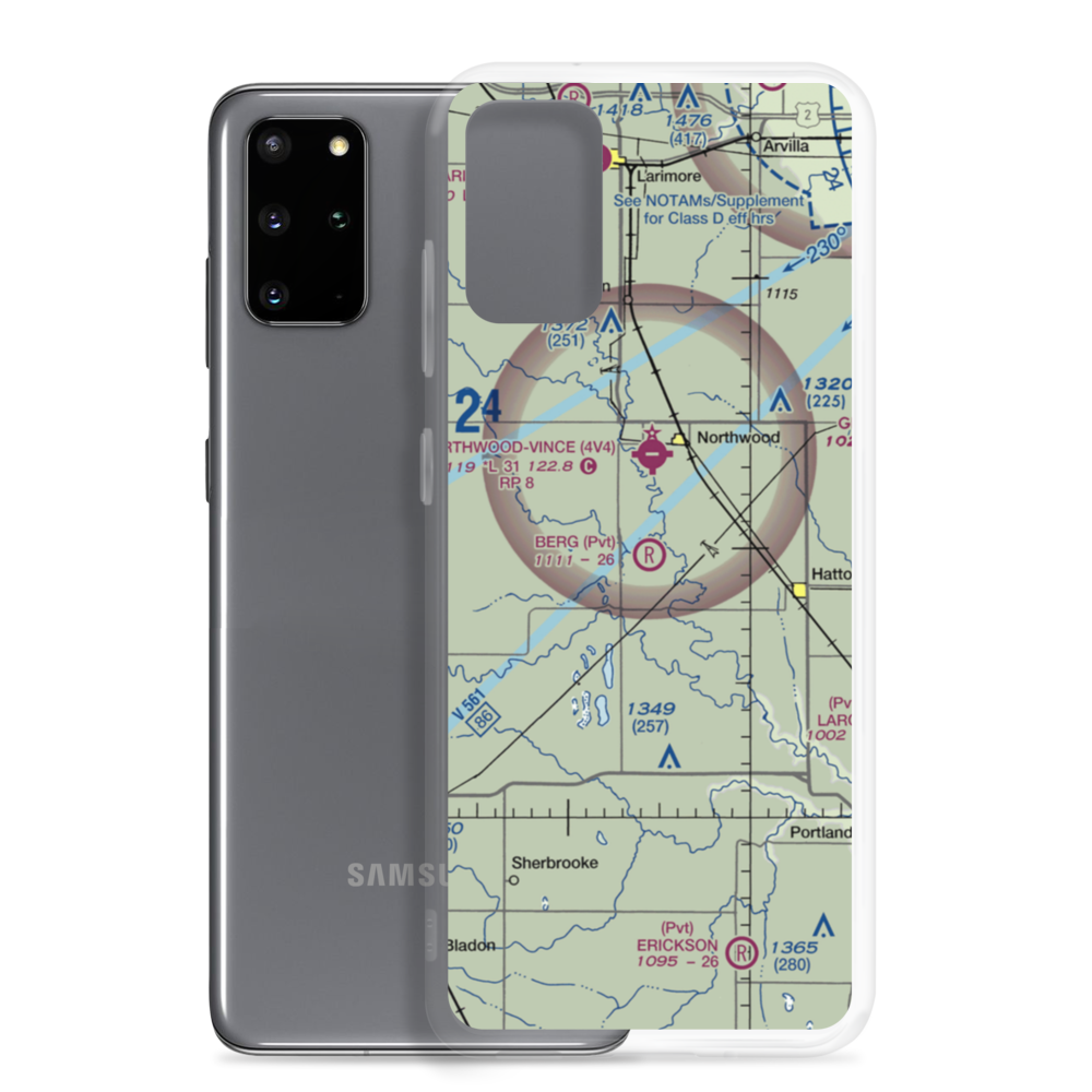 Berg Field (72ND) VFR Sectional Samsung Case Samsung Galaxy S20 Plus model shown