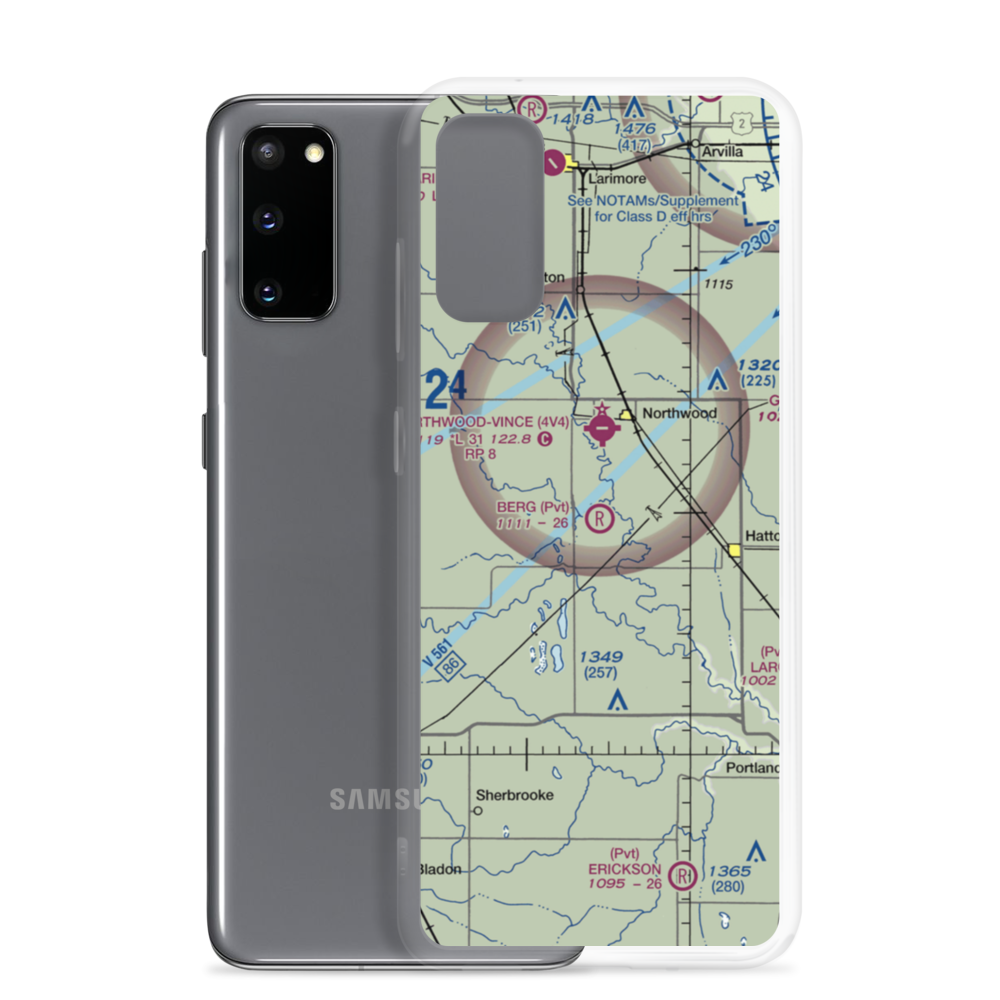 Berg Field (72ND) VFR Sectional Samsung Case Samsung Galaxy S20 model shown