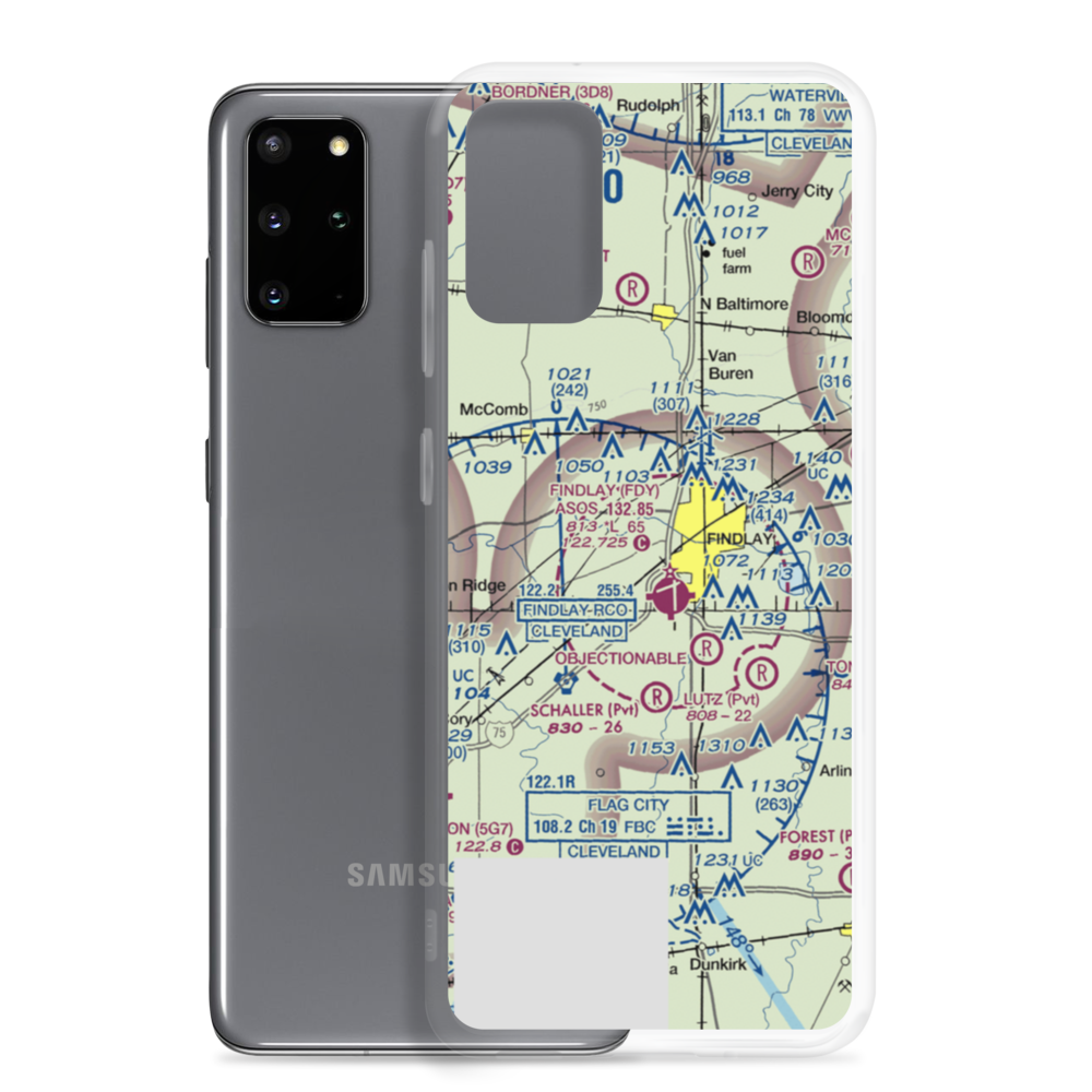 Berg Field (OH98) VFR Sectional Samsung Case Samsung Galaxy S20 Plus model shown