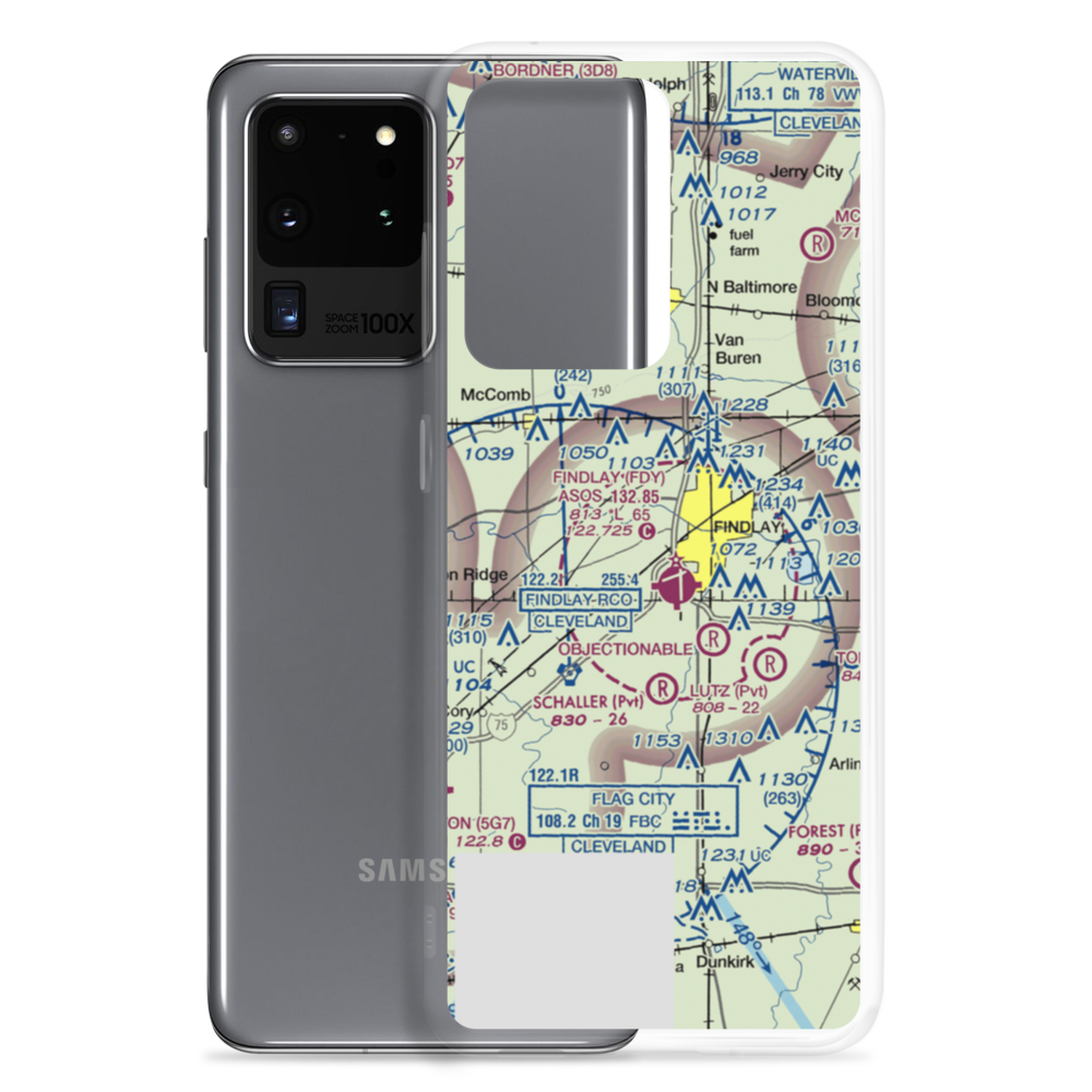 Berg Field (OH98) VFR Sectional Samsung Case Samsung Galaxy S20 Ultra model shown