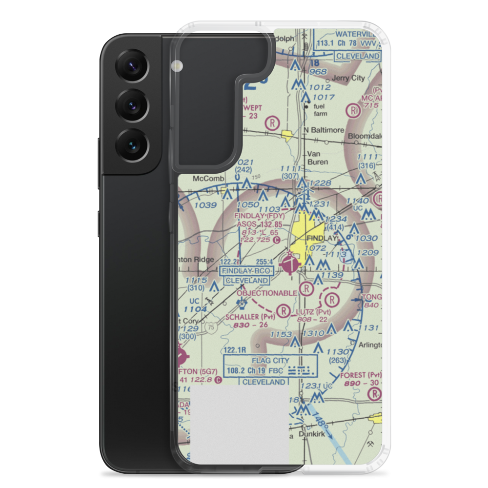 Berg Field (OH98) VFR Sectional Samsung Case Samsung Galaxy S22 Plus model shown