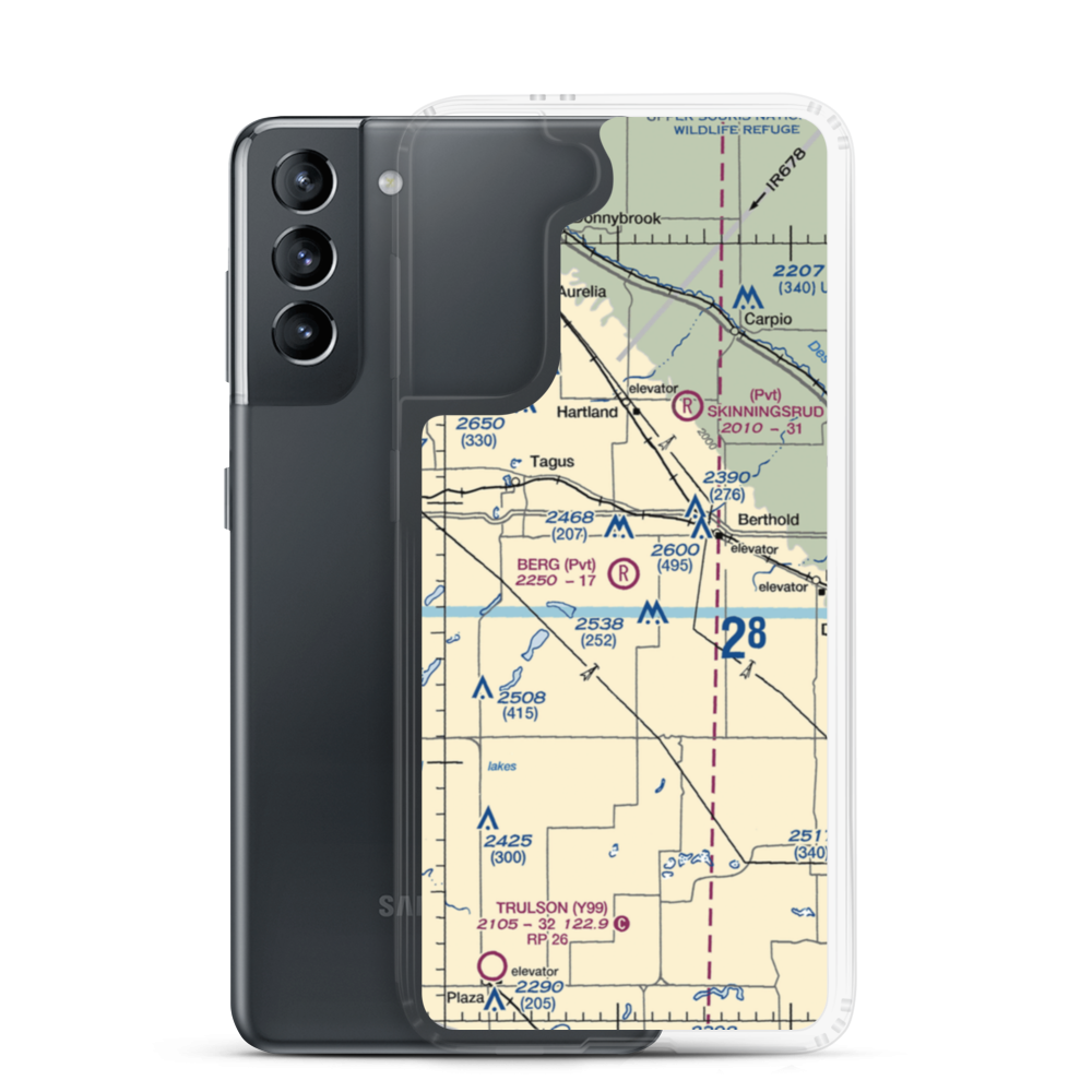 Berg Strip (4NA5) VFR Sectional Samsung Case Samsung Galaxy S21 model shown