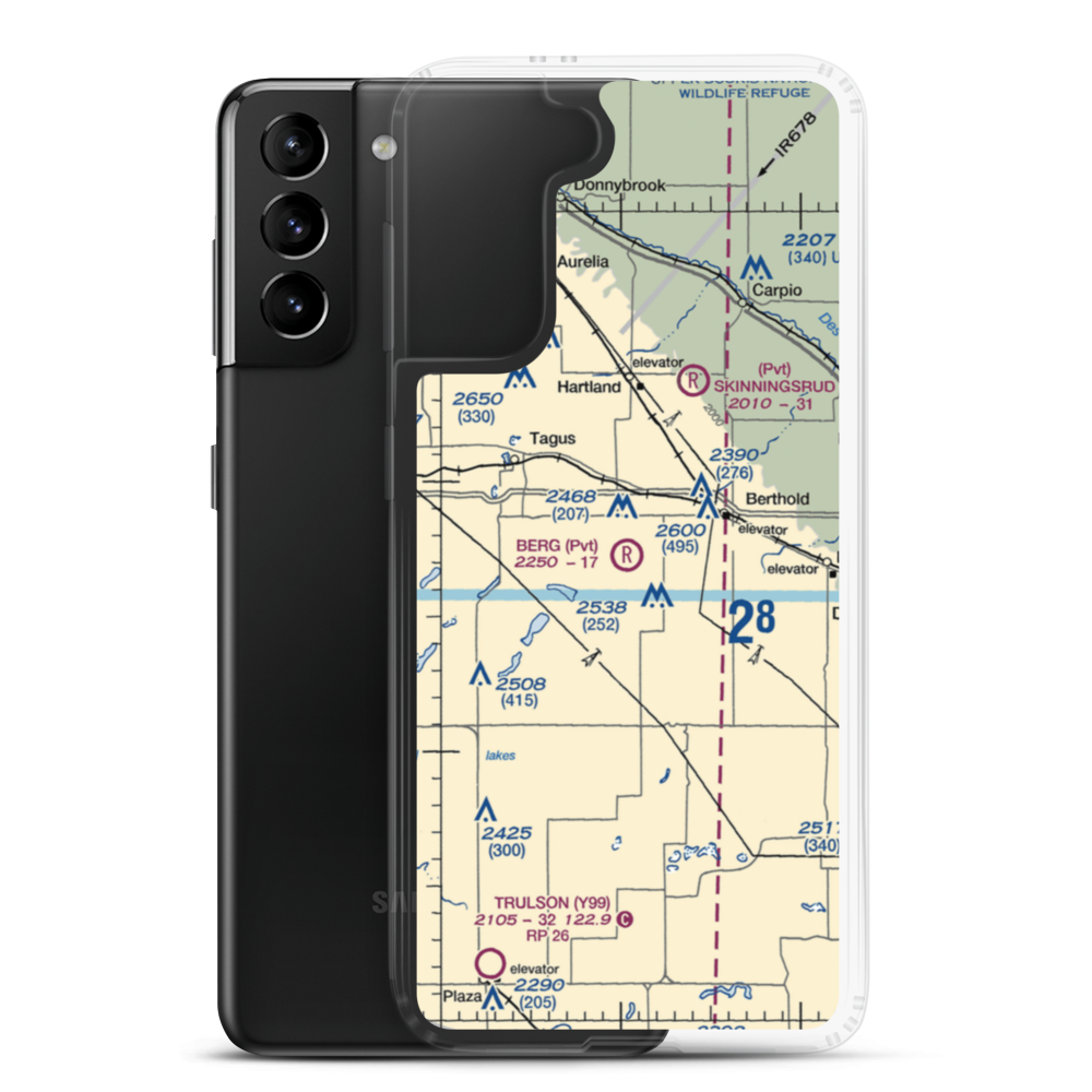Berg Strip (4NA5) VFR Sectional Samsung Case Samsung Galaxy S21 Plus model shown