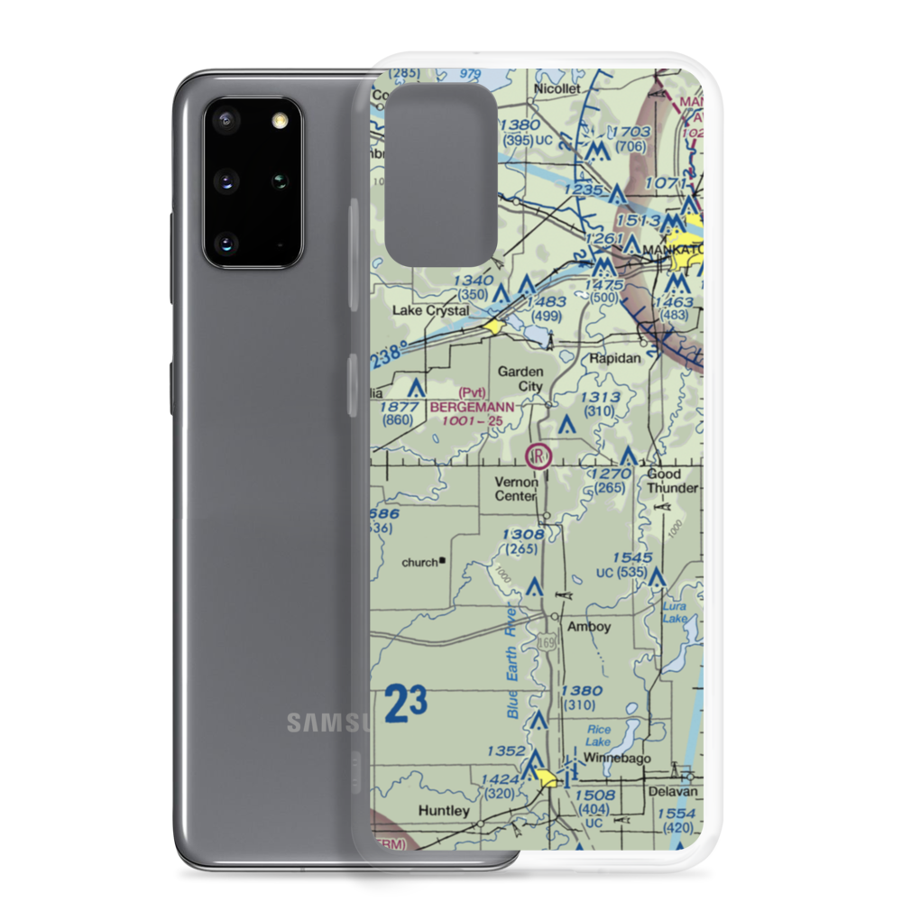 Bergemann Airport (24MN) VFR Sectional Samsung Case Samsung Galaxy S20 Plus model shown