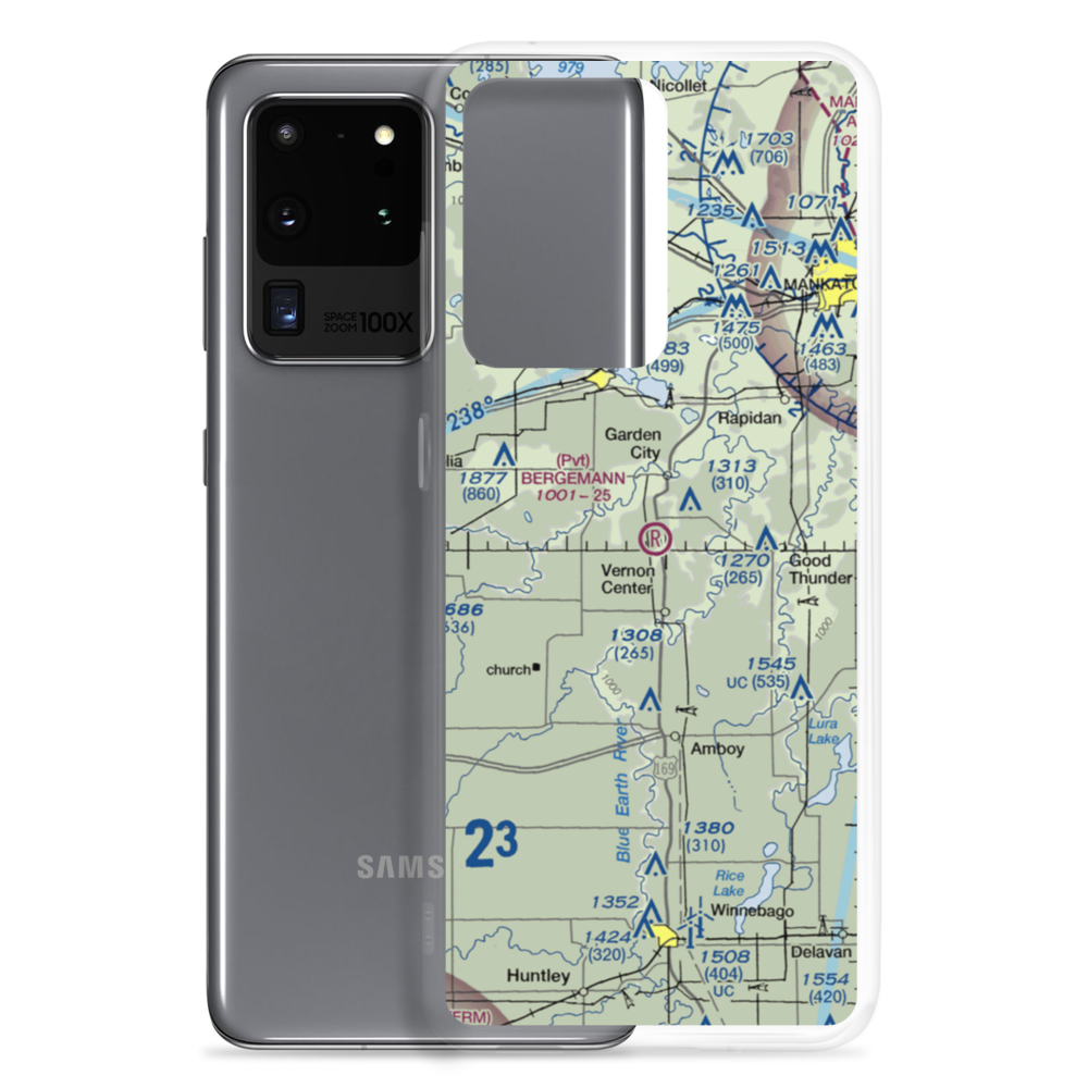 Bergemann Airport (24MN) VFR Sectional Samsung Case Samsung Galaxy S20 Ultra model shown