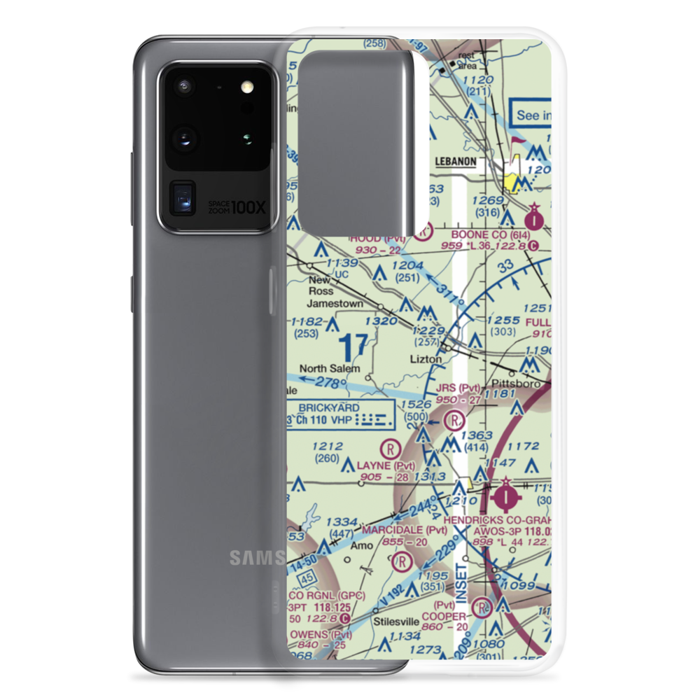 Bergs Airport (6II7) VFR Sectional Samsung Case Samsung Galaxy S20 Ultra model shown