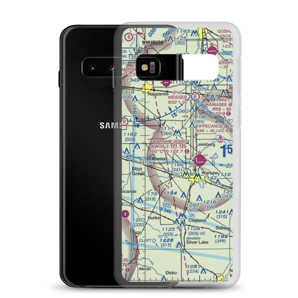 Berkey Field (5IN5) VFR Sectional Samsung Case Samsung Galaxy S10 model shown