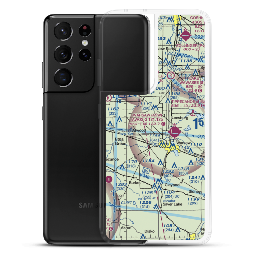 Berkey Field (5IN5) VFR Sectional Samsung Case Samsung Galaxy S21 Ultra model shown