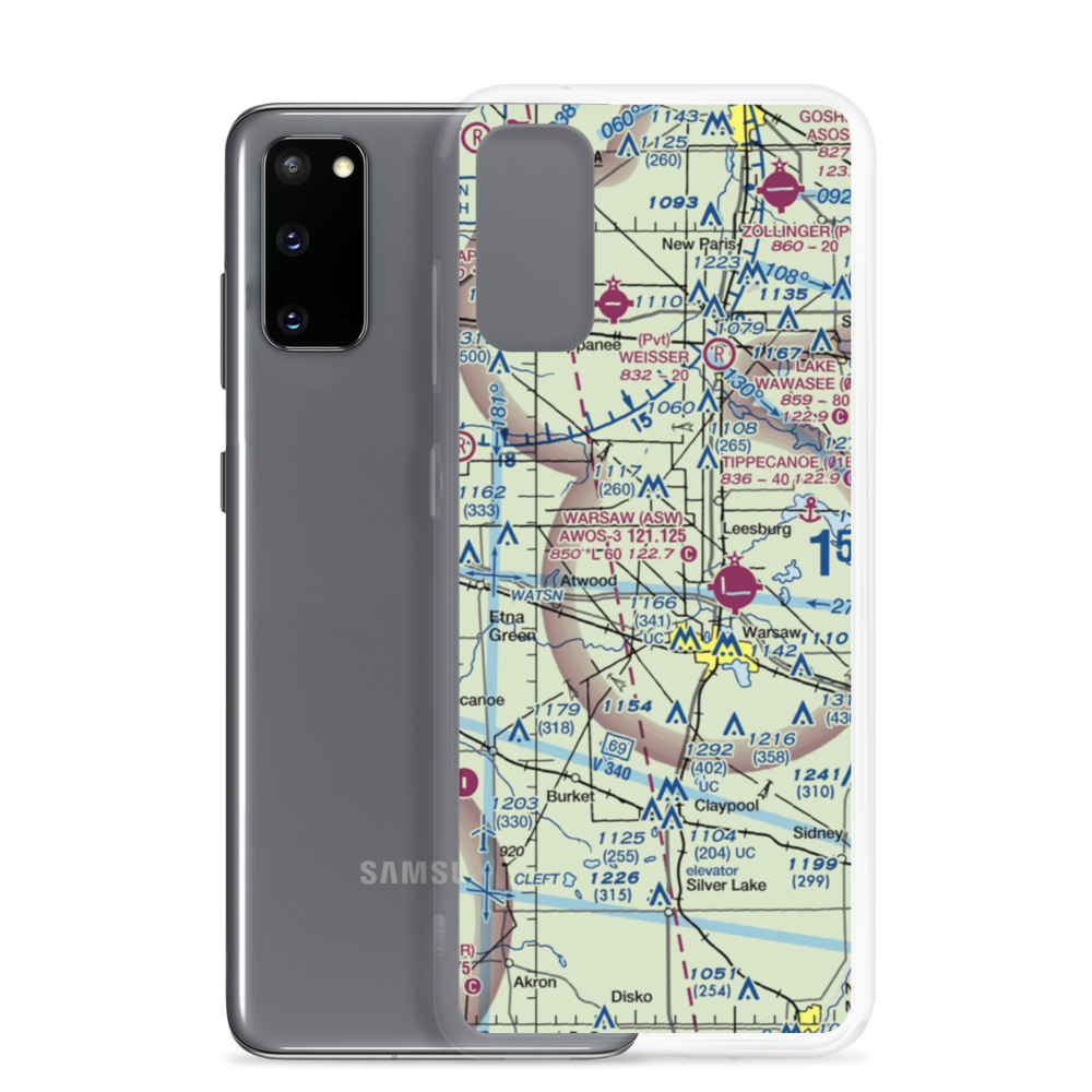 Berkey Field (5IN5) VFR Sectional Samsung Case Samsung Galaxy S20 model shown