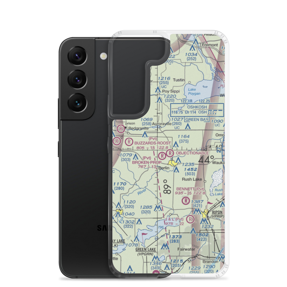 Berlin Field LLC (31WN) VFR Sectional Samsung Case Samsung Galaxy S22 model shown