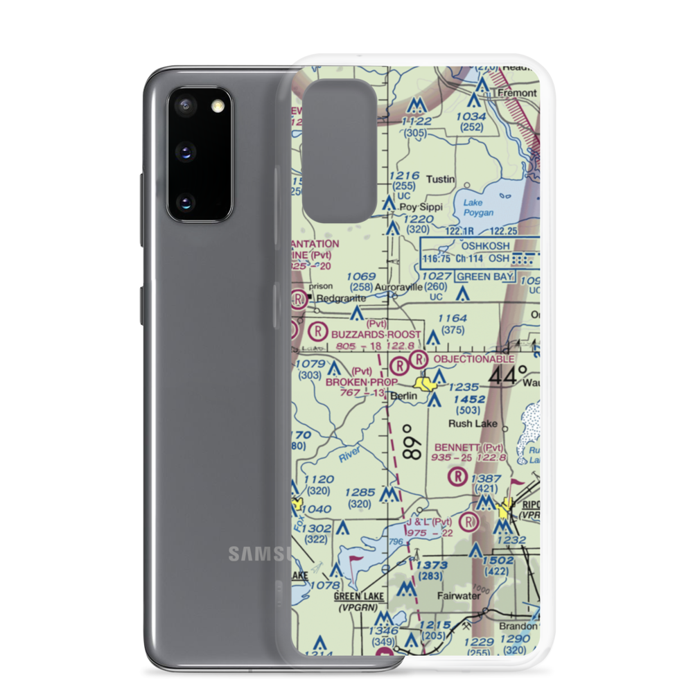 Berlin Field LLC (31WN) VFR Sectional Samsung Case Samsung Galaxy S20 model shown