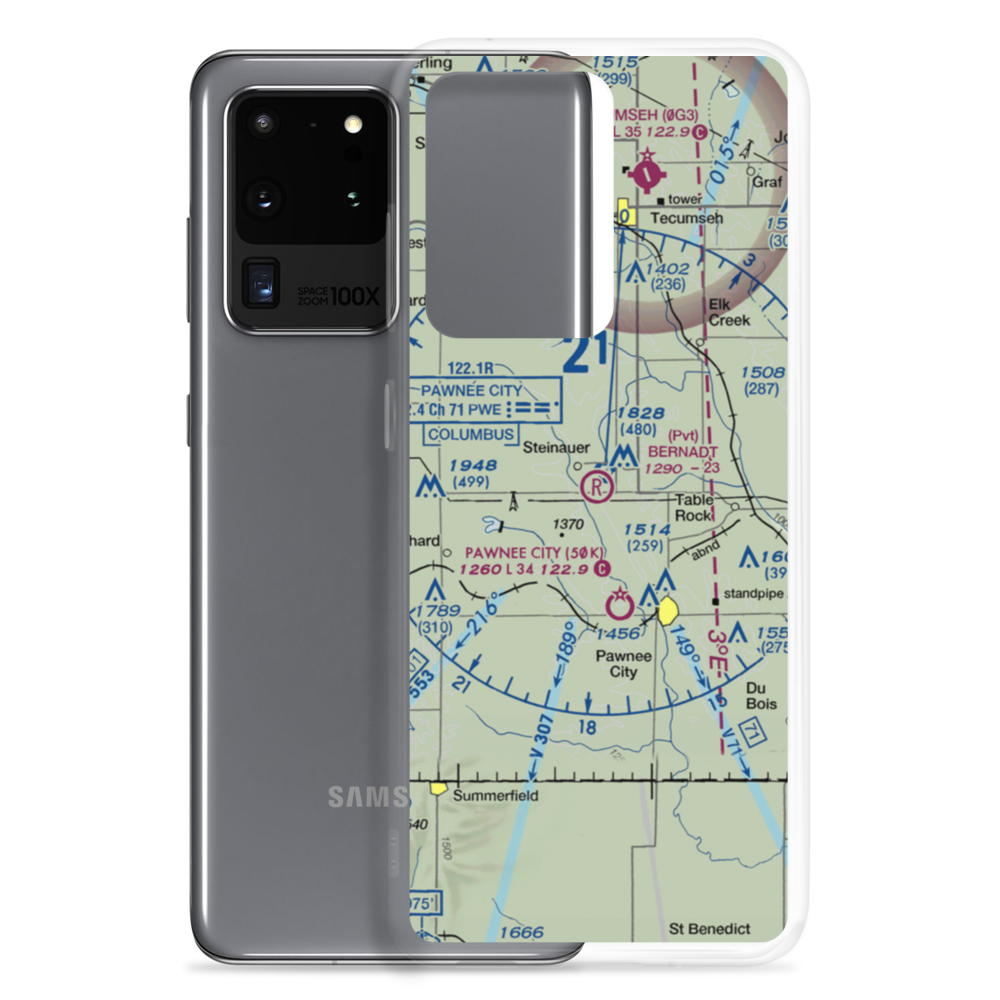 Bernadt Airport (NE20) VFR Sectional Samsung Case Samsung Galaxy S20 Ultra model shown