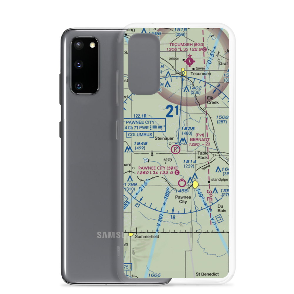 Bernadt Airport (NE20) VFR Sectional Samsung Case Samsung Galaxy S20 model shown