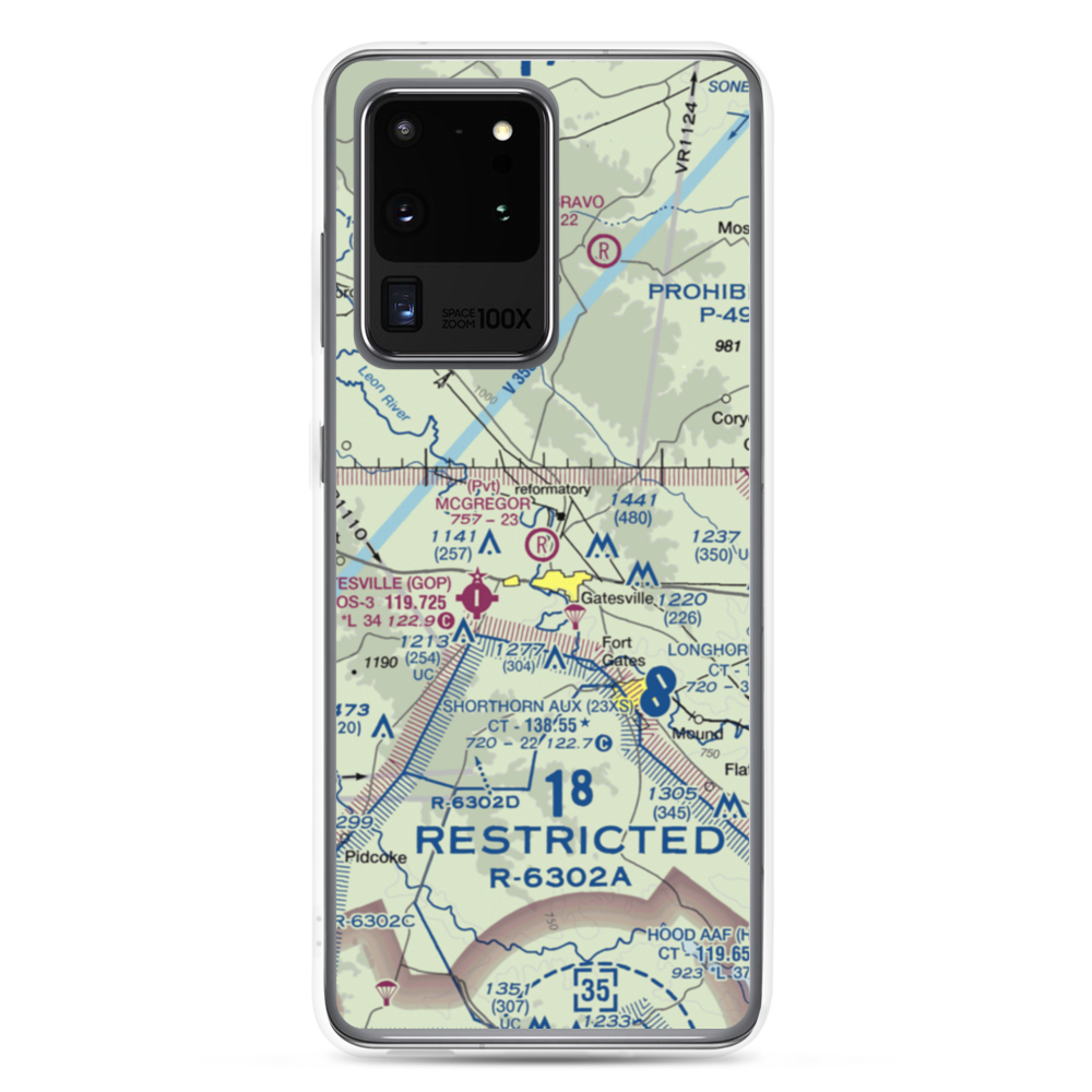 Berry Airport (2TX5) VFR Sectional Samsung Case Samsung Galaxy S20 Ultra model shown