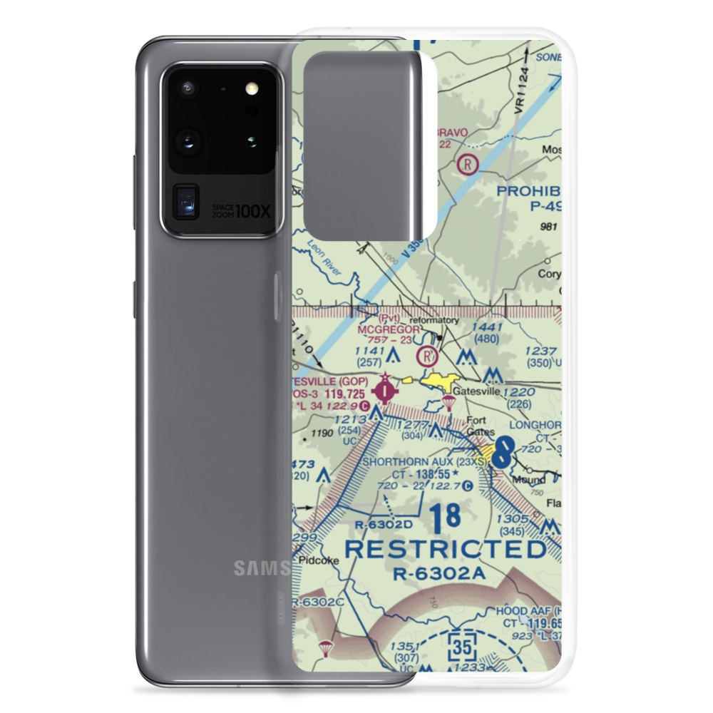 Berry Airport (2TX5) VFR Sectional Samsung Case Samsung Galaxy S20 Ultra model shown