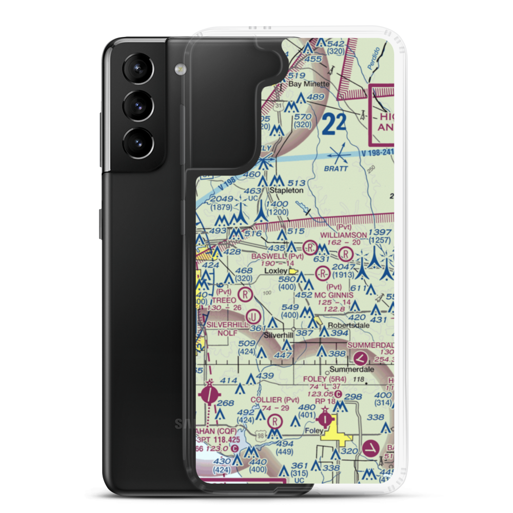 Berry Field (1AL5) VFR Sectional Samsung Case Samsung Galaxy S21 Plus model shown