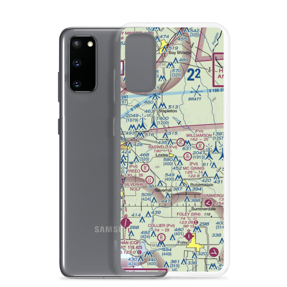 Berry Field (1AL5) VFR Sectional Samsung Case Samsung Galaxy S20 model shown