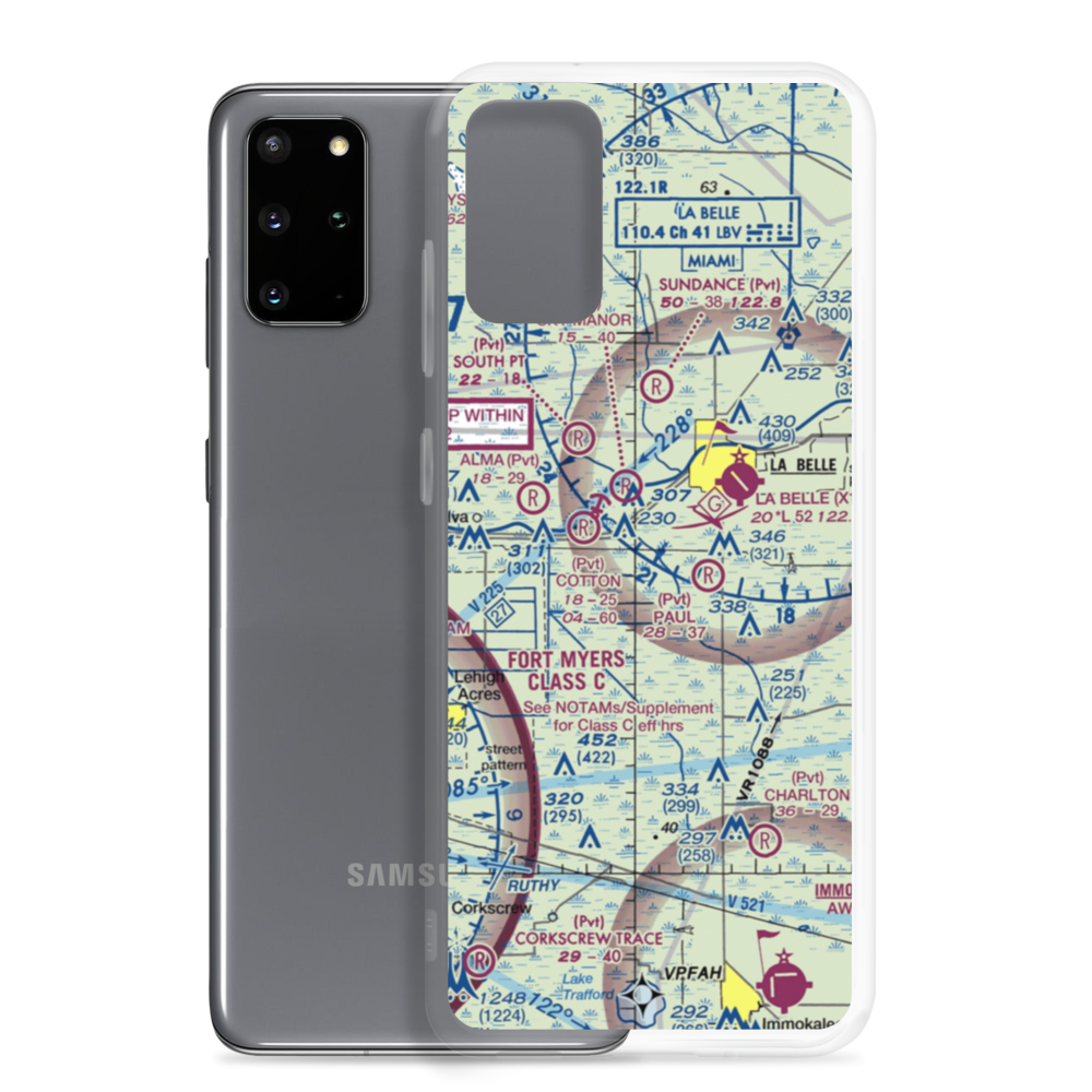 Berry Grove Airport (7FA8) VFR Sectional Samsung Case Samsung Galaxy S20 Plus model shown
