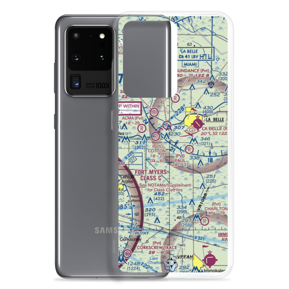 Berry Grove Airport (7FA8) VFR Sectional Samsung Case Samsung Galaxy S20 Ultra model shown