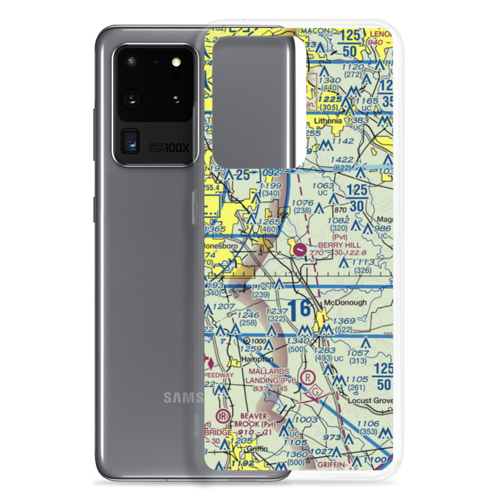 Berry Hill Airport (4A0) VFR Sectional Samsung Case Samsung Galaxy S20 Ultra model shown