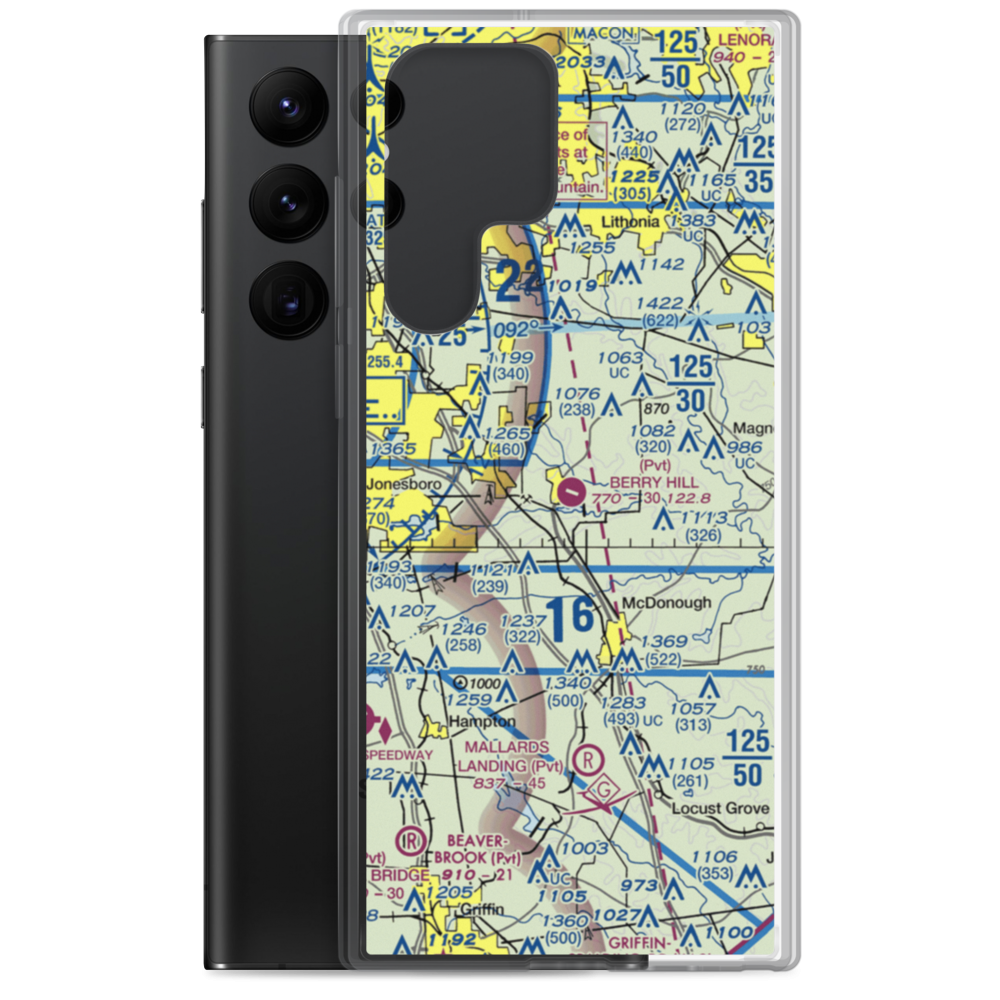 Berry Hill Airport (4A0) VFR Sectional Samsung Case Samsung Galaxy S22 Ultra model shown