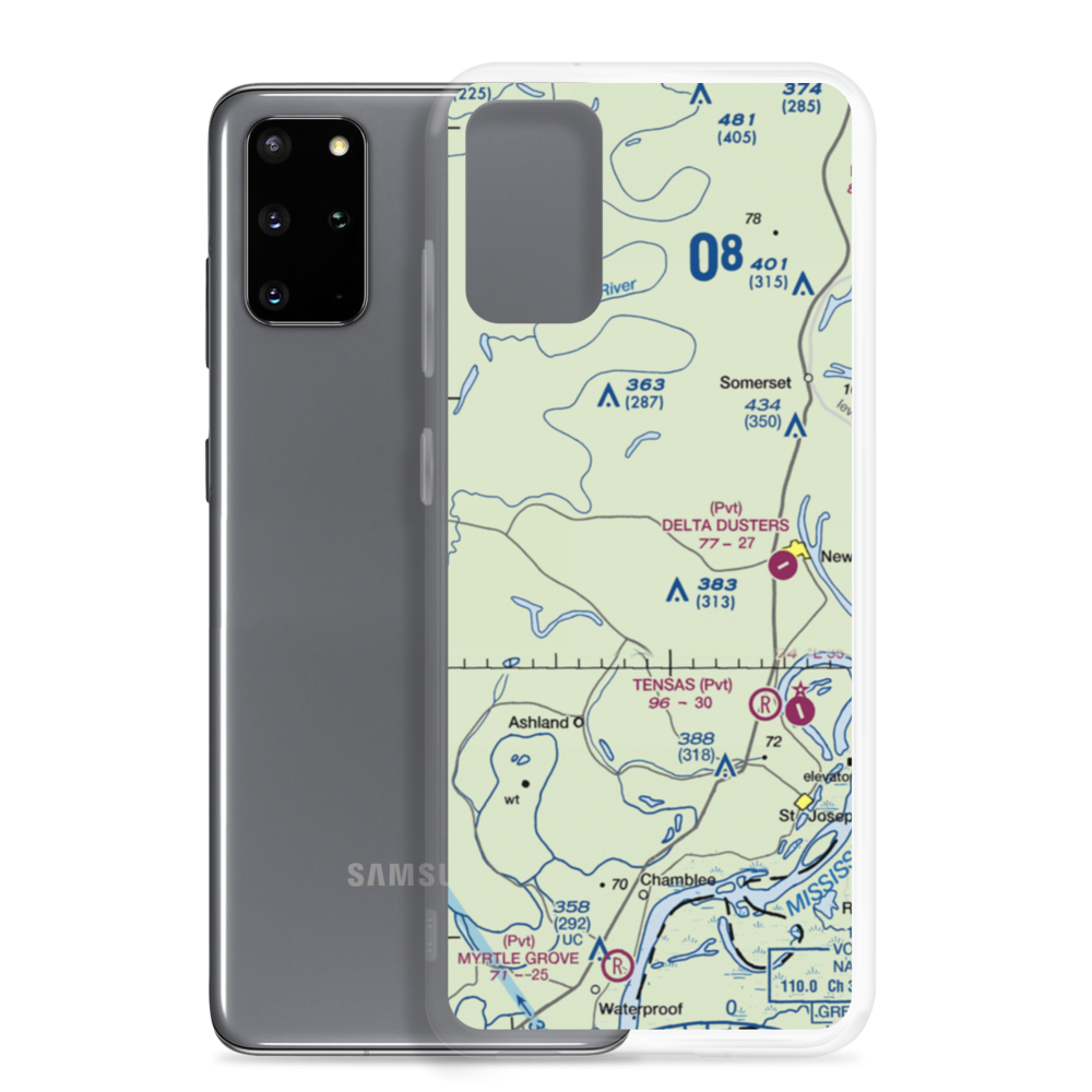 Berryhill Farms Airport (US-0106) VFR Sectional Samsung Case Samsung Galaxy S20 Plus model shown