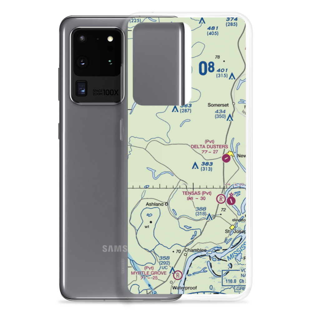 Berryhill Farms Airport (US-0106) VFR Sectional Samsung Case Samsung Galaxy S20 Ultra model shown
