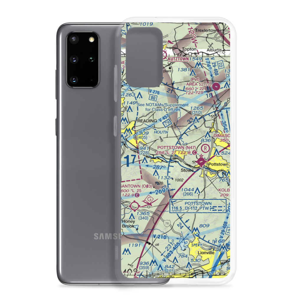 Bert's Airport (PS38) VFR Sectional Samsung Case Samsung Galaxy S20 Plus model shown