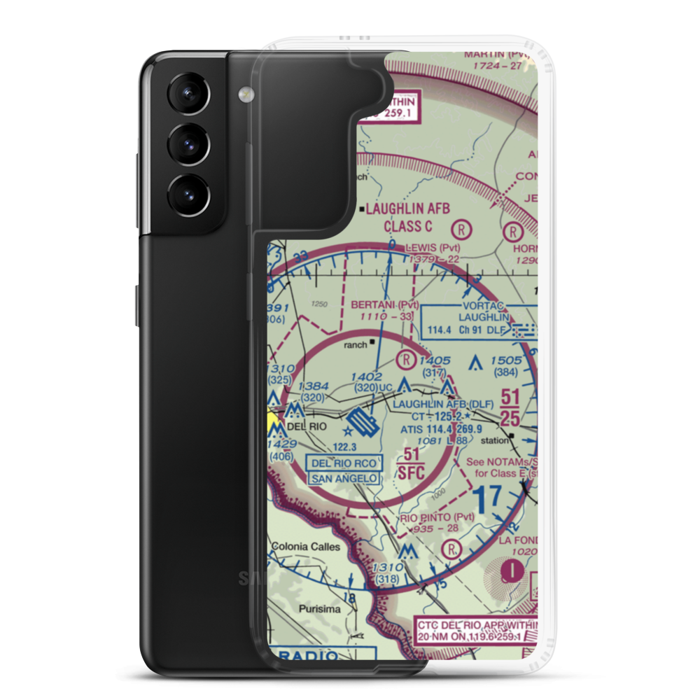 Bertani Ranch Airport (23TS) VFR Sectional Samsung Case Samsung Galaxy S21 Plus model shown