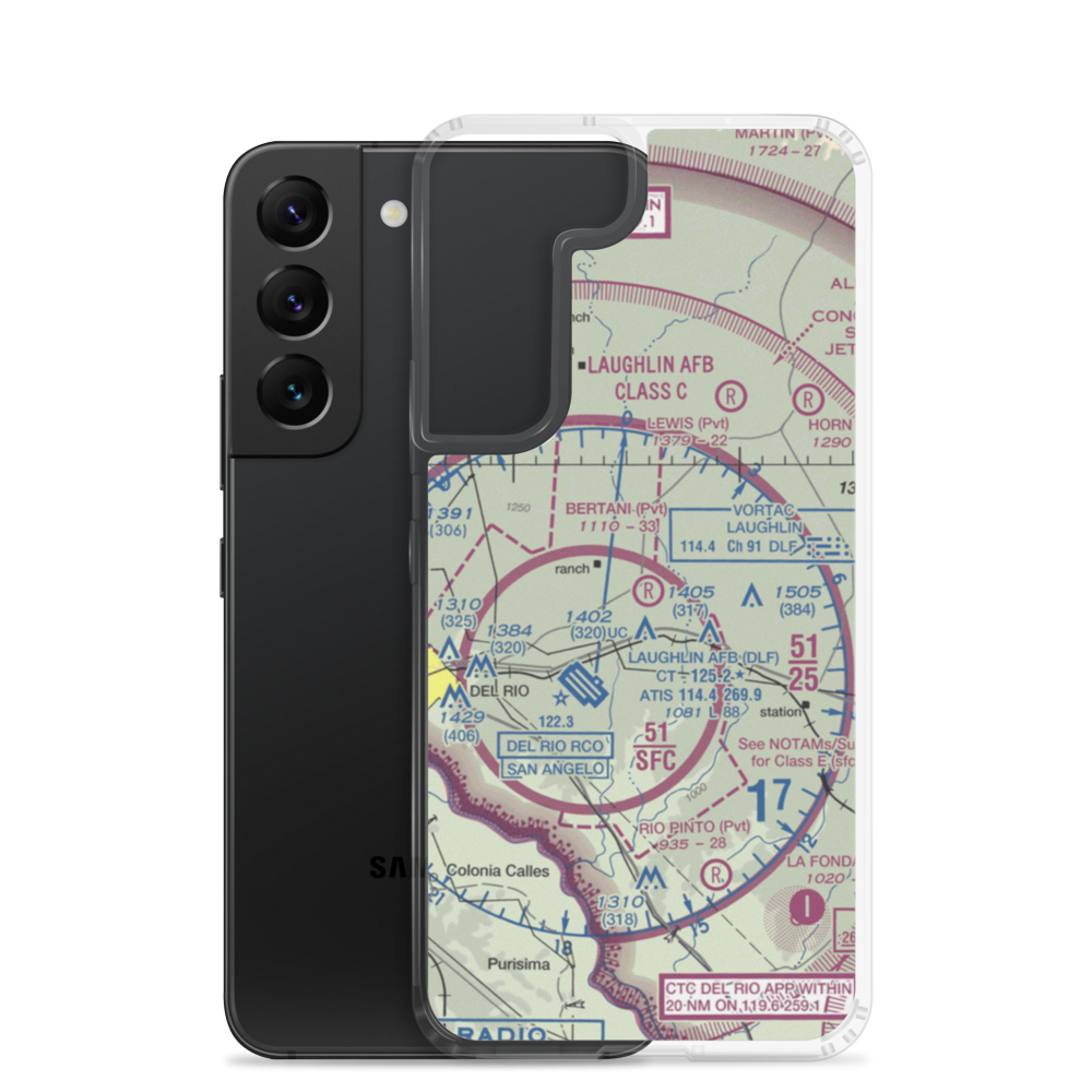 Bertani Ranch Airport (23TS) VFR Sectional Samsung Case Samsung Galaxy S22 model shown