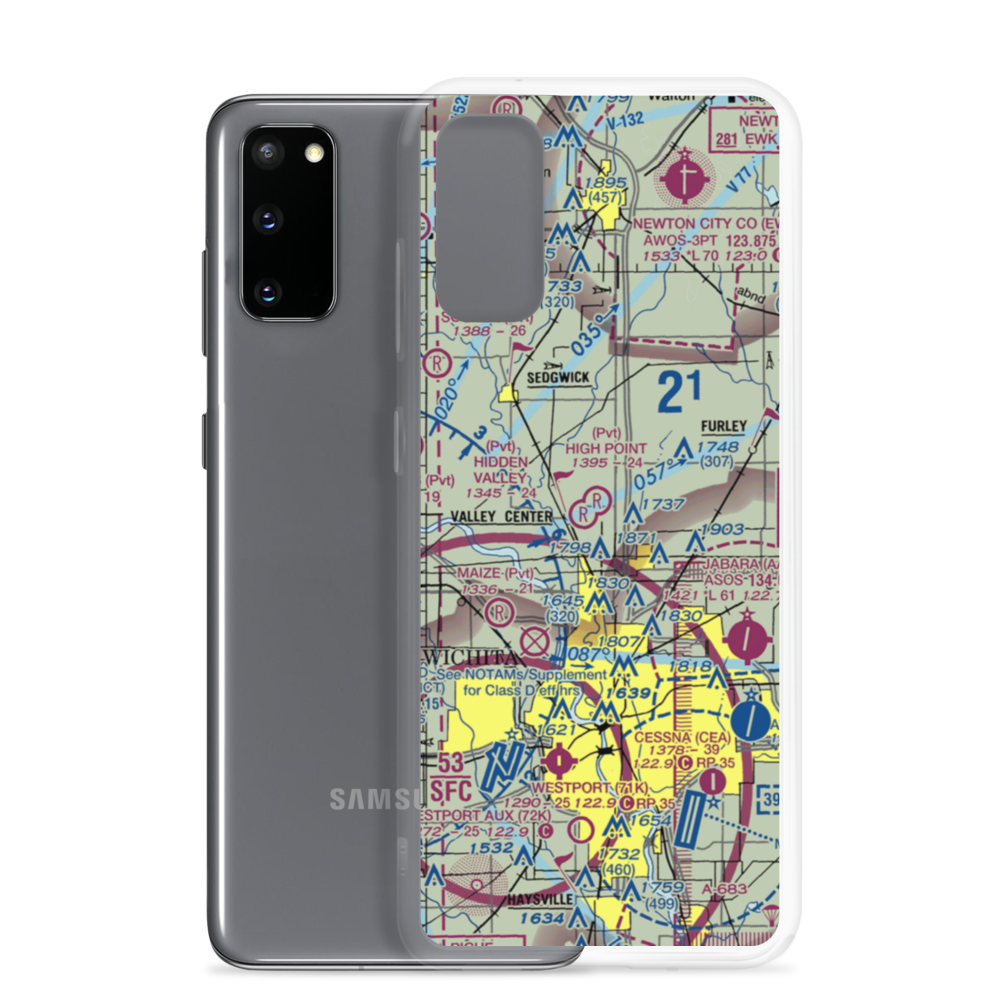 Berwick Airport (3KS7) VFR Sectional Samsung Case Samsung Galaxy S20 model shown