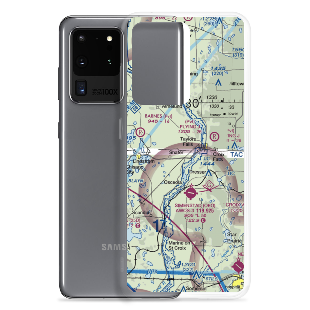 Beskar Airport (89MN) VFR Sectional Samsung Case Samsung Galaxy S20 Ultra model shown