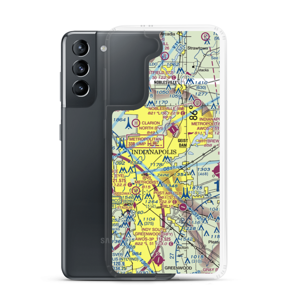 Best Lock Corp. Airstrip (US-0230) VFR Sectional Samsung Case Samsung Galaxy S21 model shown