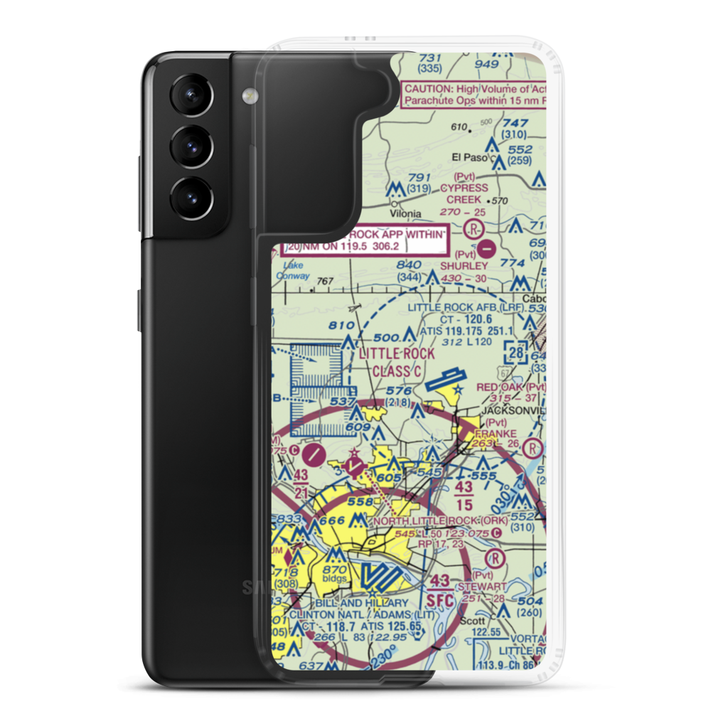 Bethal Airport (US-0151) VFR Sectional Samsung Case Samsung Galaxy S21 Plus model shown