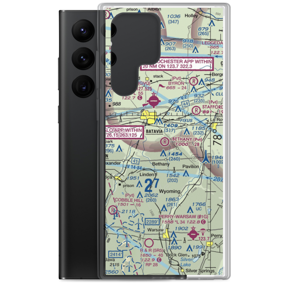 Bethany Airpark (8NK4) VFR Sectional Samsung Case Samsung Galaxy S22 Ultra model shown