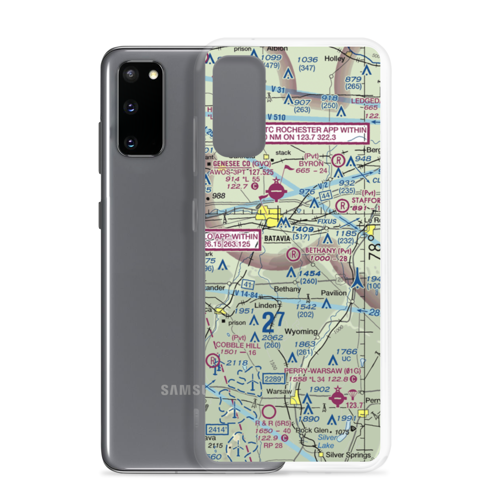Bethany Airpark (8NK4) VFR Sectional Samsung Case Samsung Galaxy S20 model shown
