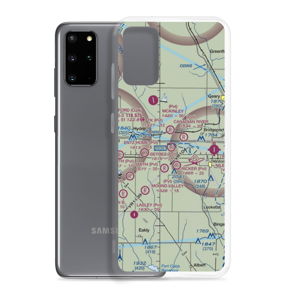 Bethel Field (OK61) VFR Sectional Samsung Case Samsung Galaxy S20 Plus model shown