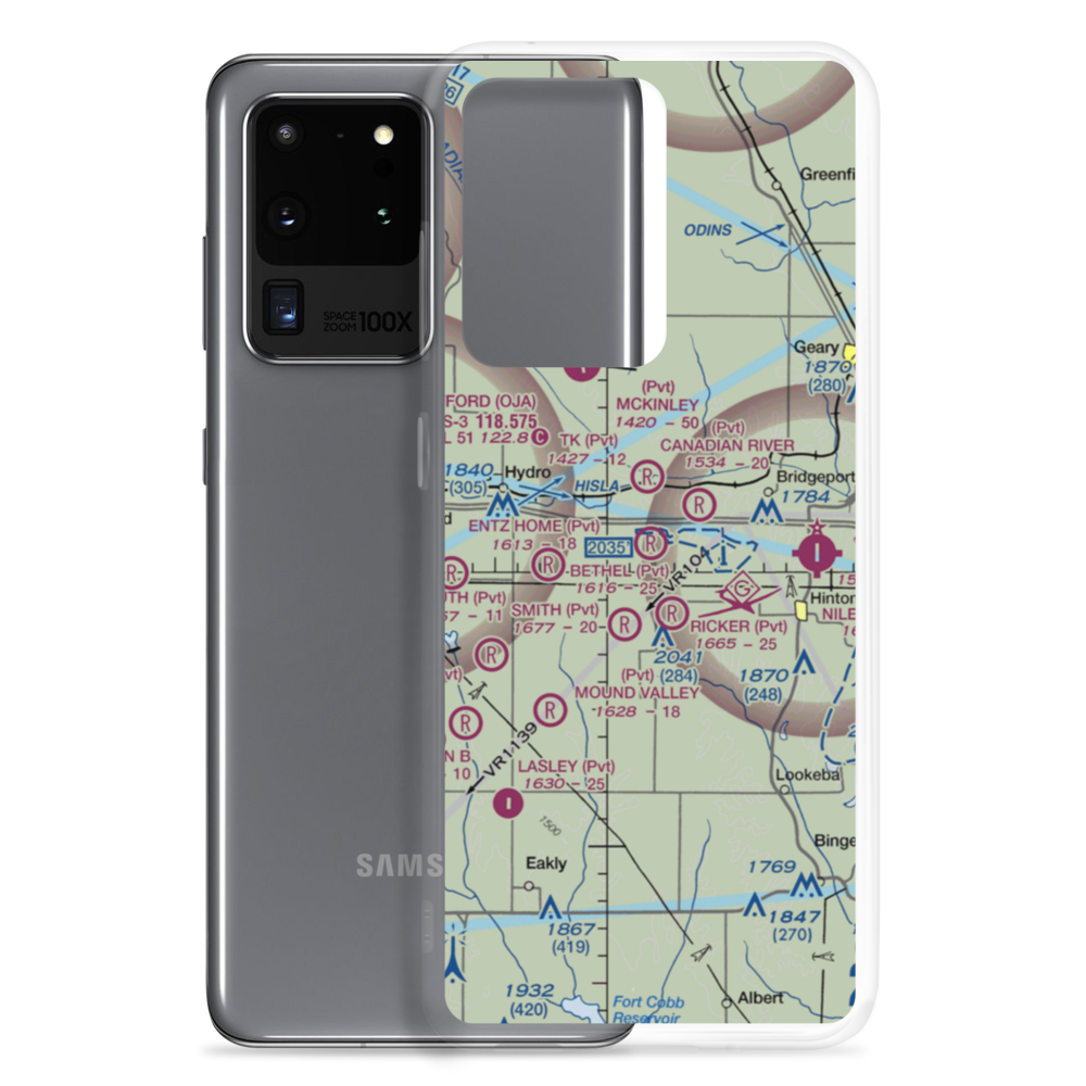 Bethel Field (OK61) VFR Sectional Samsung Case Samsung Galaxy S20 Ultra model shown