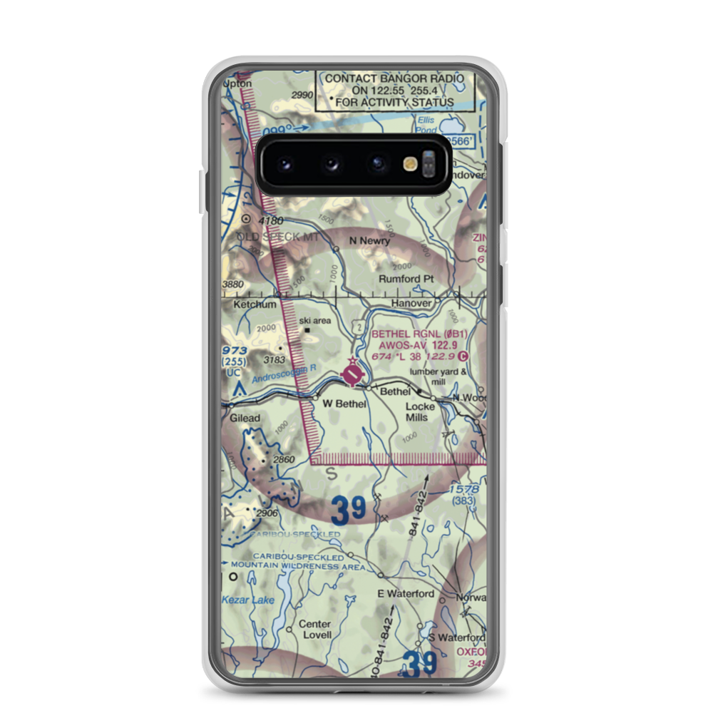 Bethel Regional Airport (0B1) VFR Sectional Samsung Case Samsung Galaxy S10 model shown