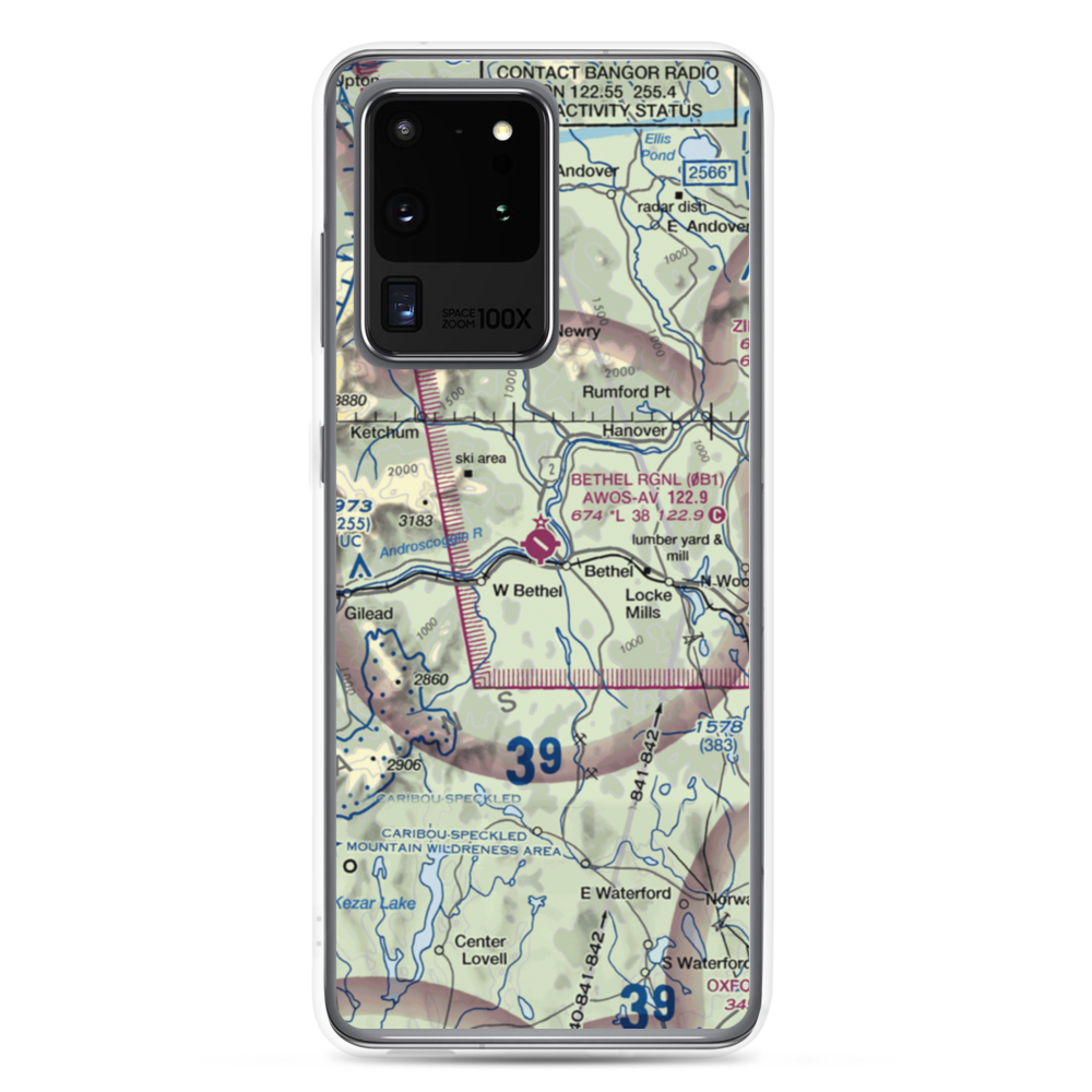Bethel Regional Airport (0B1) VFR Sectional Samsung Case Samsung Galaxy S20 Ultra model shown